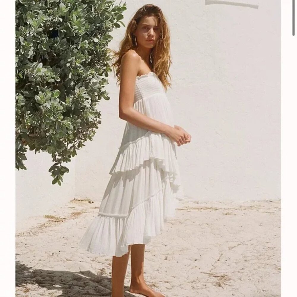 Not Avail -Free People - free-est The Convertible Skirt White Small